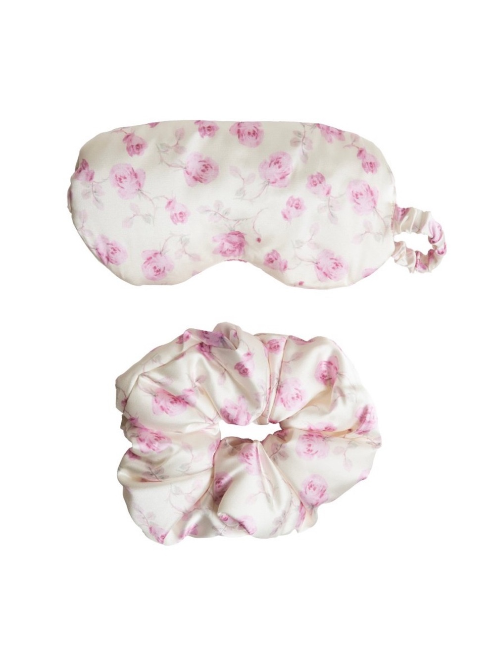 LoveShackFancy x Target Goody Ribbon Rosa 1 Eye Mask Satin Scrunchie 2PC Set